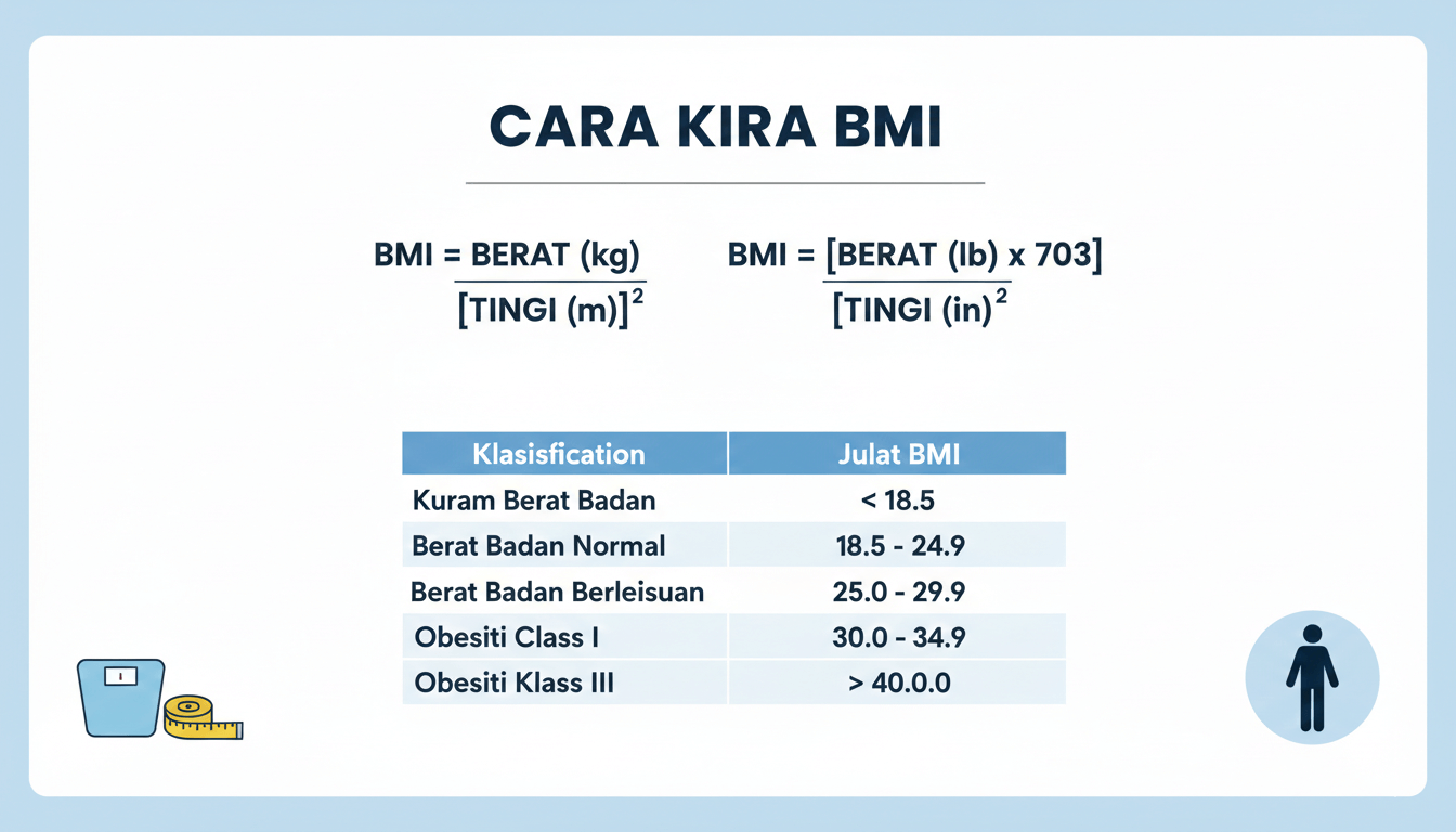 Cara Kira BMI: Panduan Mengikut Formula